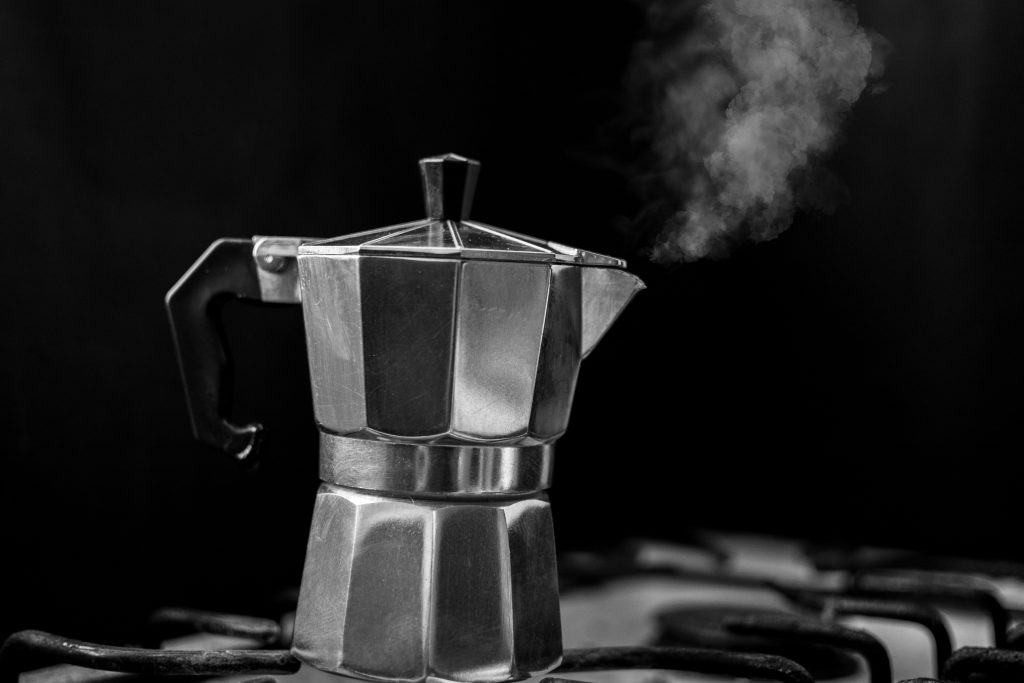 Image of a mokka coffee machine.