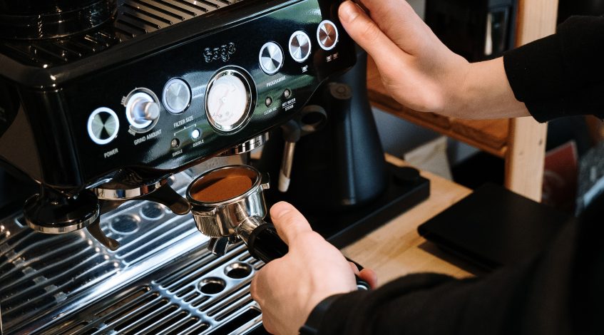 Image of a sage coffee machine.