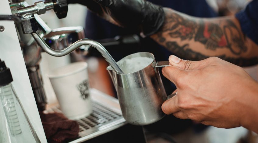 Image of milk foaming